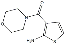 3-(MORPHOLIN-4-YLCARBONYL)THIEN-2-YLAMINE Structure