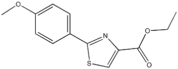 2-(4-METHOXYPHENYL)THIAZOLE-4-CARBOXYLIC ACID ETHYL ESTER, 95+% Struktur