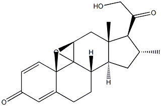 21-HYDROXY-16A-METHYL-9,11B-EPOXY PREGNA-1,4-DIENE-3,20DIONE,98+%,,结构式