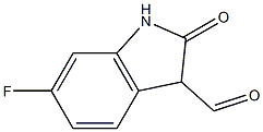 6-FLUORO-2-OXOINDOLINE-3-CARBALDEHYDE,,结构式