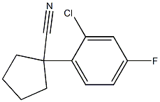 1-(2-CHLORO-4-FLUOROPHENYL)CYCLOPENTANECARBONITRILE 99% 结构式