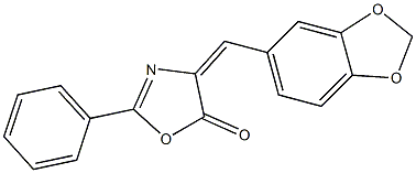 4-(3,4-METHYLENEDIOXYBENZAL)-2-PHENYL-5-OXAZOLONE 95%