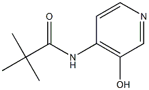 3-HYDROXY-4-(2,2,2-TRIMETHYLACETAMIDO)PYRIDINE Structure