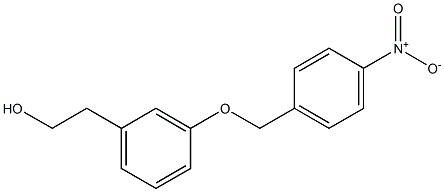 3-(4-NITRO BENZYLOXY)-PHENYTHYL ALCOHOL,,结构式