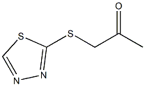 1-(1,3,4-THIADIAZOL-2-YLTHIO)ACETONE 化学構造式