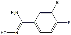 3-BROMO-4-FLUOROBENZAMIDOXIME 90% Struktur