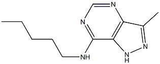 3-METHYL-7-PENTYLAMINOPYRAZOLO[4,3-D]PYRIMIDINE 97% (HPLC),,结构式