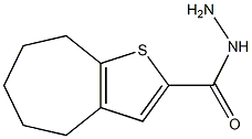 5,6,7,8-TETRAHYDRO-4H-CYCLOHEPTA[B]THIOPHENE-2-CARBOHYDRAZIDE Structure