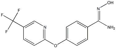 4-(5-TRIFLUOROMETHYL-2-PYRIDYLOXY)BENZAMIDOXIME Struktur