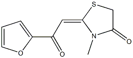 2-[2-(2-FURYL)-2-OXOETHYLIDENE]-3-METHYL-1,3-THIAZOLIDIN-4-ONE Structure