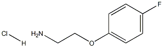 2-(4-FLUOROPHENOXY)ETHANAMINE HYDROCHLORIDE Structure