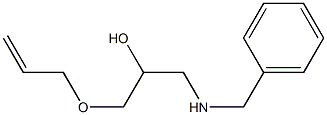 1-Allyloxy-3-benzylamino-propan-2-ol Struktur