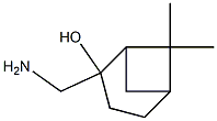 2-Aminomethyl-6,6-dimethyl-bicyclo[3.1.1]heptan-2-ol,,结构式