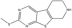 2-METHYLSULFANYL-5,6,7,8-TETRAHYDRO-PYRIDO[4'',3'':4,5]THIENO[2,3-D]PYRIMIDINE Struktur