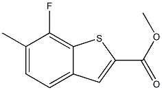 7-FLUORO-6-METHYL-BENZO[B]THIOPHENE-2-CARBOXYLIC ACID METHYL ESTER,,结构式