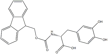 FMOC-3,4-DIHYDROXYL-D-PHENYLALANINE Structure