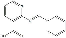 (E)-2-(BENZYLIDENEAMINO)NICOTINIC ACID 化学構造式