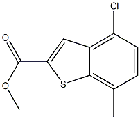 4-CHLORO-7-METHYL-BENZO[B]THIOPHENE-2-CARBOXYLIC ACID METHYL ESTER Struktur