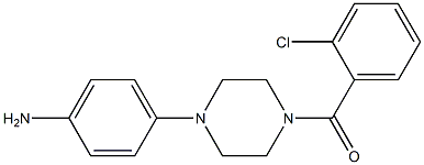 1-(2-CHLORO BENZOYL) -4-(4-AMINOPHENYL )PIPERAZINE Structure