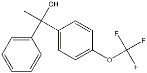 1-phenyl-1-(4-(trifluoromethoxy)phenyl)ethanol 结构式