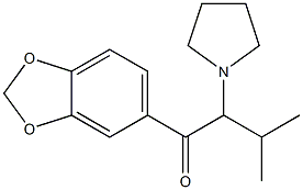 1-Benzo[1,3]dioxol-5-yl-3-methyl-2-pyrrolidin-1-yl-butan-1-one Structure