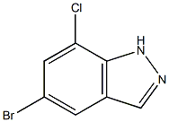 5-bromo-7-chloroindazole Struktur