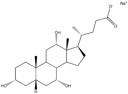 Cholic Acid Sodium Structure