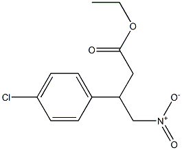 ETHYL 4-NITRO-3-(4-CHLOROPHENYL)BUTYRATE Structure