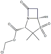 CHLOROMETHYL PENICILLANATE 1,1-DIOXIDE Struktur