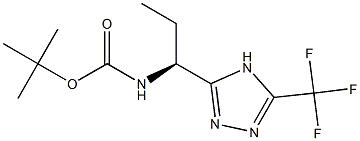 (S)-tert-butyl 1-(5-(trifluoromethyl)-4H-1,2,4-triazol-3-yl)propylcarbamate