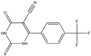 5-CYANO-6-(4-(TRIFLUOROMETHYL)PHENYL)-2-THIOURACIL Structure