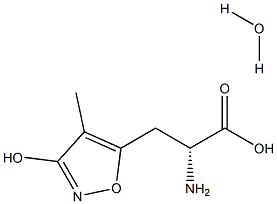 (R,S)-ALPHA-AMINO-3-HYDROXY-4-METHYL-5-ISOXAZOLEPROPIONIC ACID, MONOHYDRATE Structure