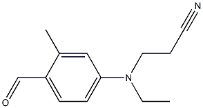 N-CYANOETHYL-N-ETHYL-2-METHYL-4-AMINOBENZALDEHYDE Structure