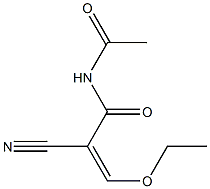 2-(N-ACETYLCARBAMOYL)-3-ETHOXYACRYLONITRILE Structure