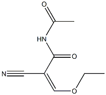 2-(N-ACETYLCARBAMOYL)-3-ETHOXYACRYLONITRILE 化学構造式