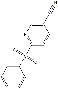 2-(BENZENESULFONYL)PYRIDINE-5-CARBONITRILE Struktur