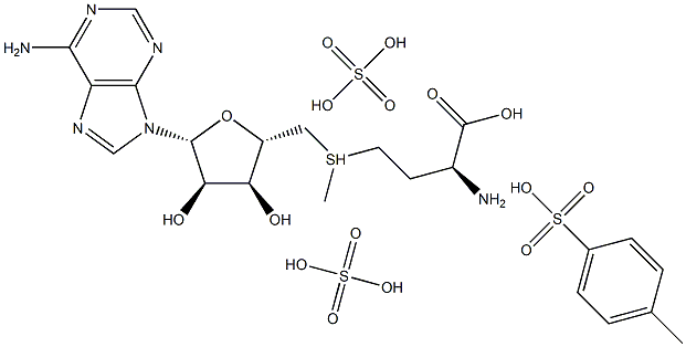 S-ADENOSYL-L-METHIONINE TOSYLATE DISULFATE Structure