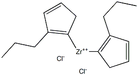 BIS(PROPYLCYCLOPENTADIENYL)ZIRCONIUM DICHLORIDE Structure
