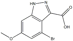 4-BROMO-6-METHOXYINDAZOLE-3-CARBOXYLIC ACID Structure