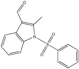 1-PHENYLSULFONYL-2-METHYLINDOLE-3-CARBOXALDEHYDE Struktur