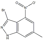 3-BROMO-6-METHYL-4-NITROINDAZOLE Structure