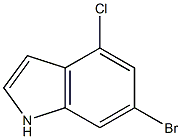 6-BROMO-4-CHLOROINDOLE Structure