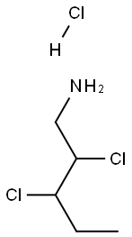 2,3-DICHLOROPENTYLAMINE HYDROCHLORIDE Structure