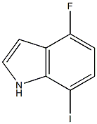 7-IODO-4-FLUOROINDOLE Structure