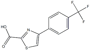 4-[4-(trifluoromethyl)phenyl]-1,3-thiazole-2-carboxylic acid 结构式