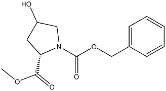 N-CBZ-4-HYDROXY-L-PROLINE METHYL ESTER,,结构式