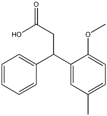 3-(2-Methoxy-5-methylphenyl)-3-phenylpropanoic acid cas:109089-77-2 (intermediate of Tolterodine) Structure