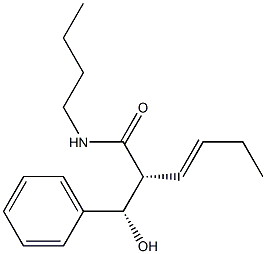 (2R,3E)-N-Butyl-2-[(S)-Hydroxy(Phenyl)Methyl]Hex-3-Enamide Struktur