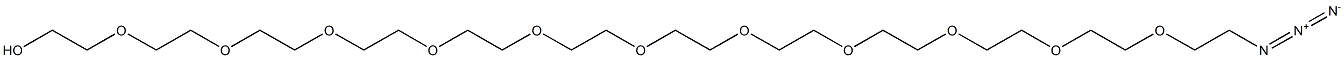 35-Azido-3,6,9,12,15,18,21,24,27,30,33-undecaoxapentatriacontan-1-ol Structure