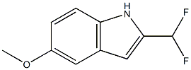 2-(DIFLUOROMETHYL)-5-METHOXY-1H-INDOLE,,结构式